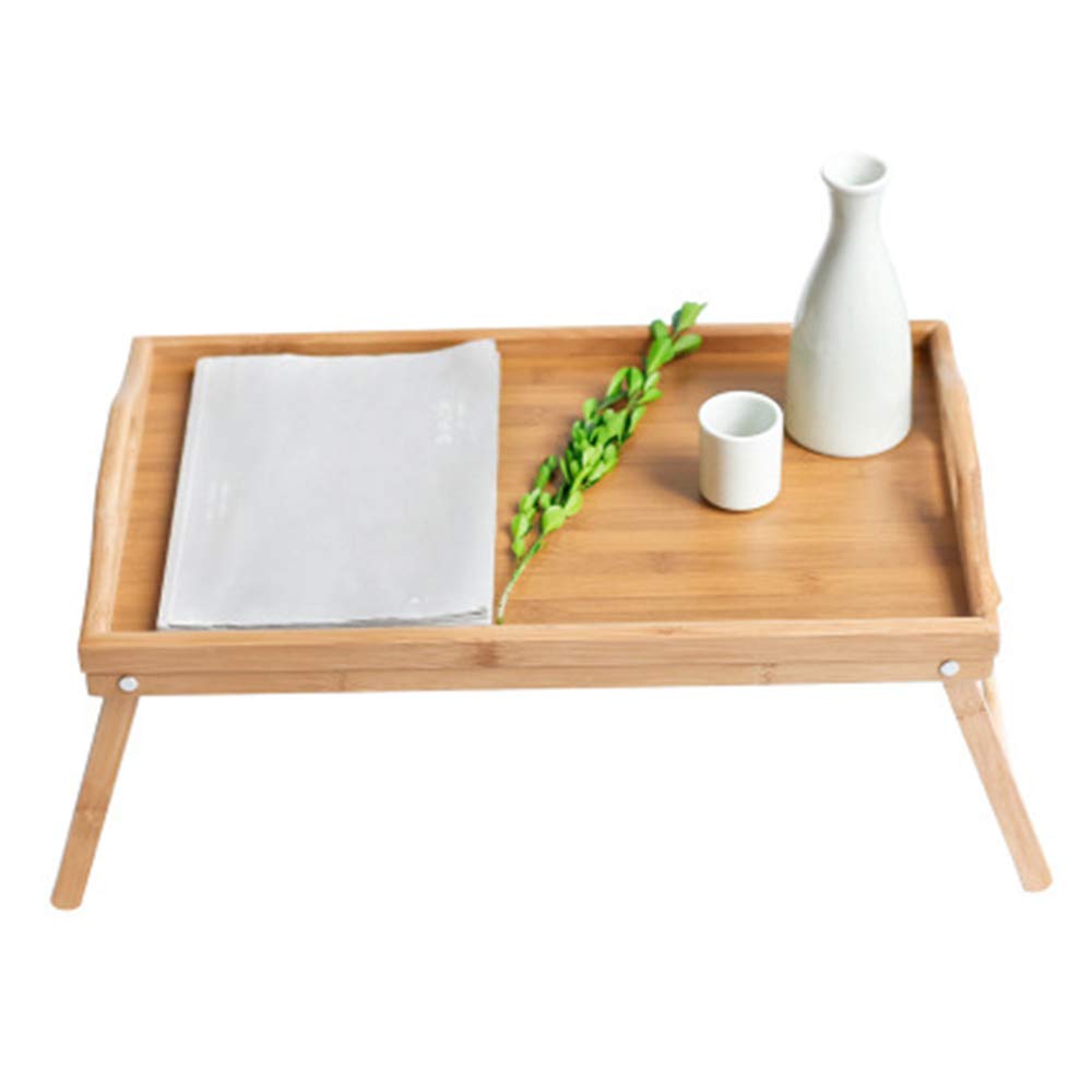 Buy JIN GUI Bamboo Bed Tray Table,Foldable Lap Table Bed Tray, 50 30