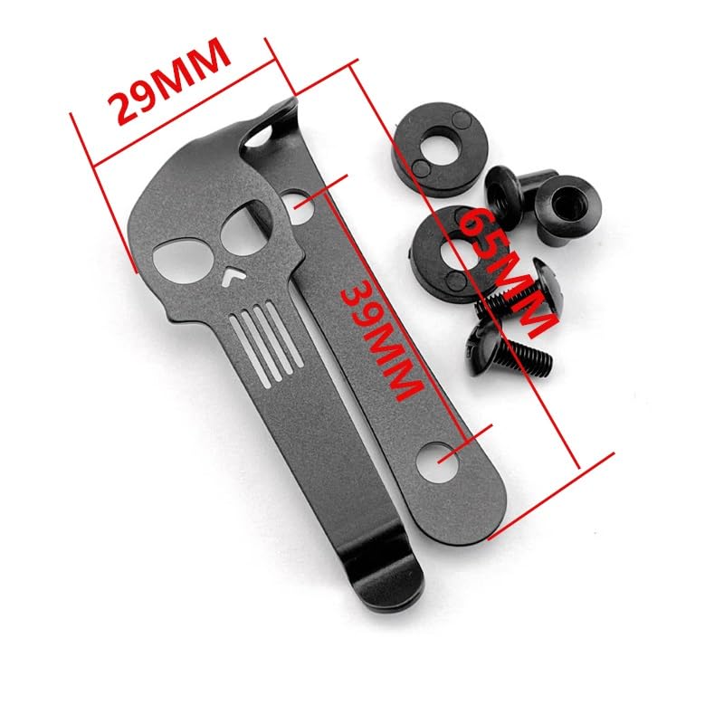 1PC Stainless Belt Clip with 2 Sets Screws Fit for Knife Case, Kydex Sheath DIY Making Accessory