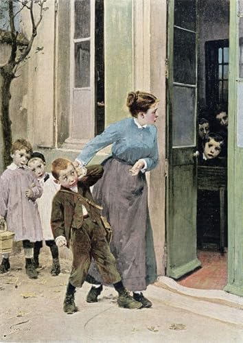 Affiche art Geoffroy Scolarité obligatoire pour décorer un bureau ou une salle de classe