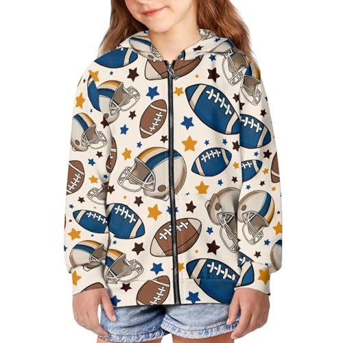 Image of Biyejit Kids Novelty 3D Graphic Printed Hooded Sweatshirt Boys Girls Zip Up Hoodies Age 6-16 Years