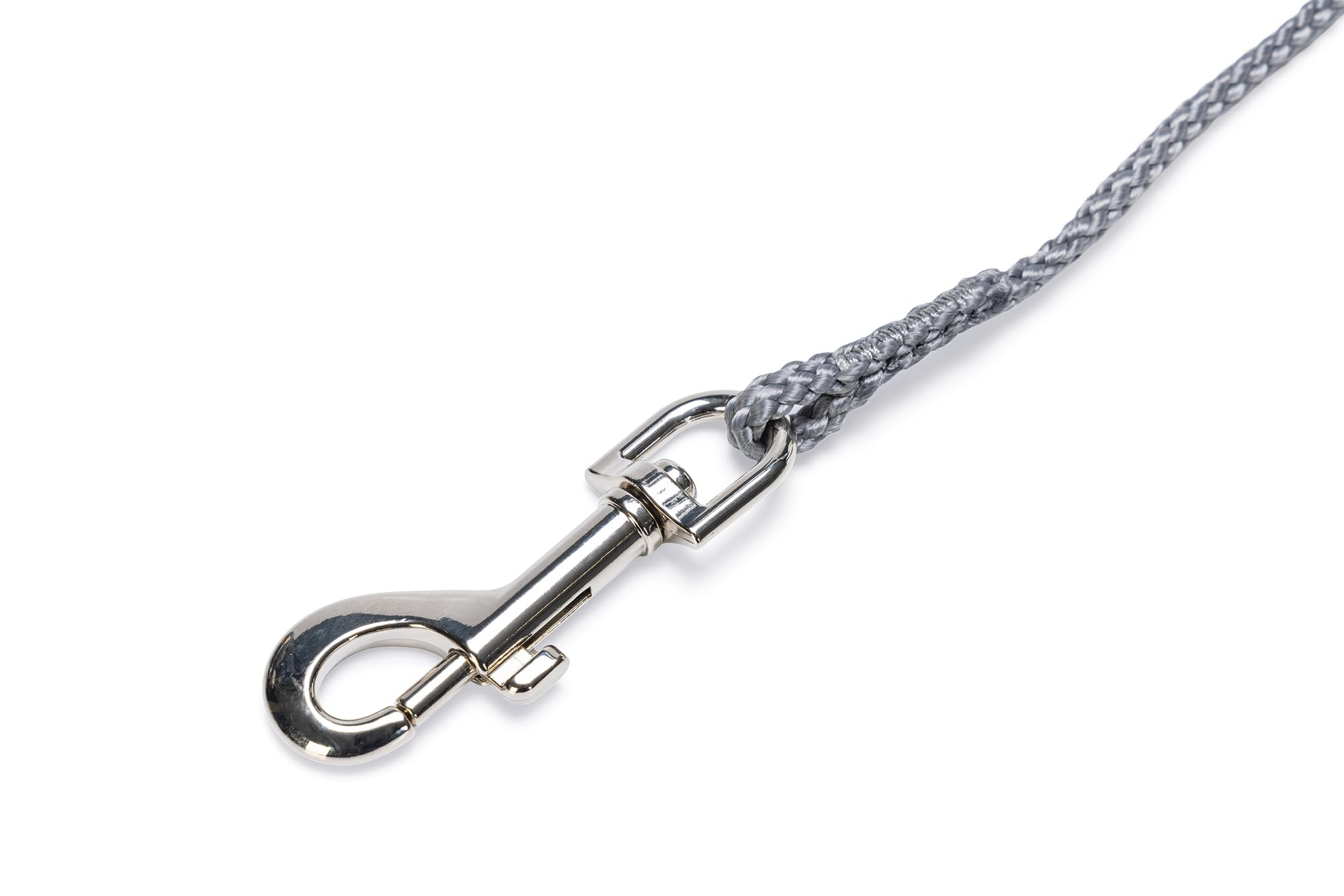 Karlie Dog Recall Lead Nylon Grey 5m x 6mm, gray, 5 m x 6 mm - Image 2