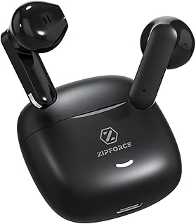 سماعات أذن لاسلكية بالكامل تصميم نصف داخل الاذن بلوتوث 5.4 مع تحكم سهل باللمس، خفيفة الوزن، مقاومة للماء بتصنيف IPX5، تصميم مريح للاستخدام اليومي والعمل والدراسة والسفر