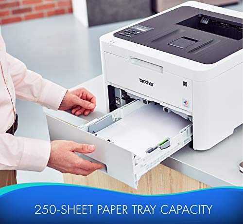 Brother RHL-L3230CDW Compact Digital Color Printer Providing Laser Printer Quality Results with Wireless Printing and Duplex Printing, Amazon Dash Replenishment Enabled (Renewed Premium)