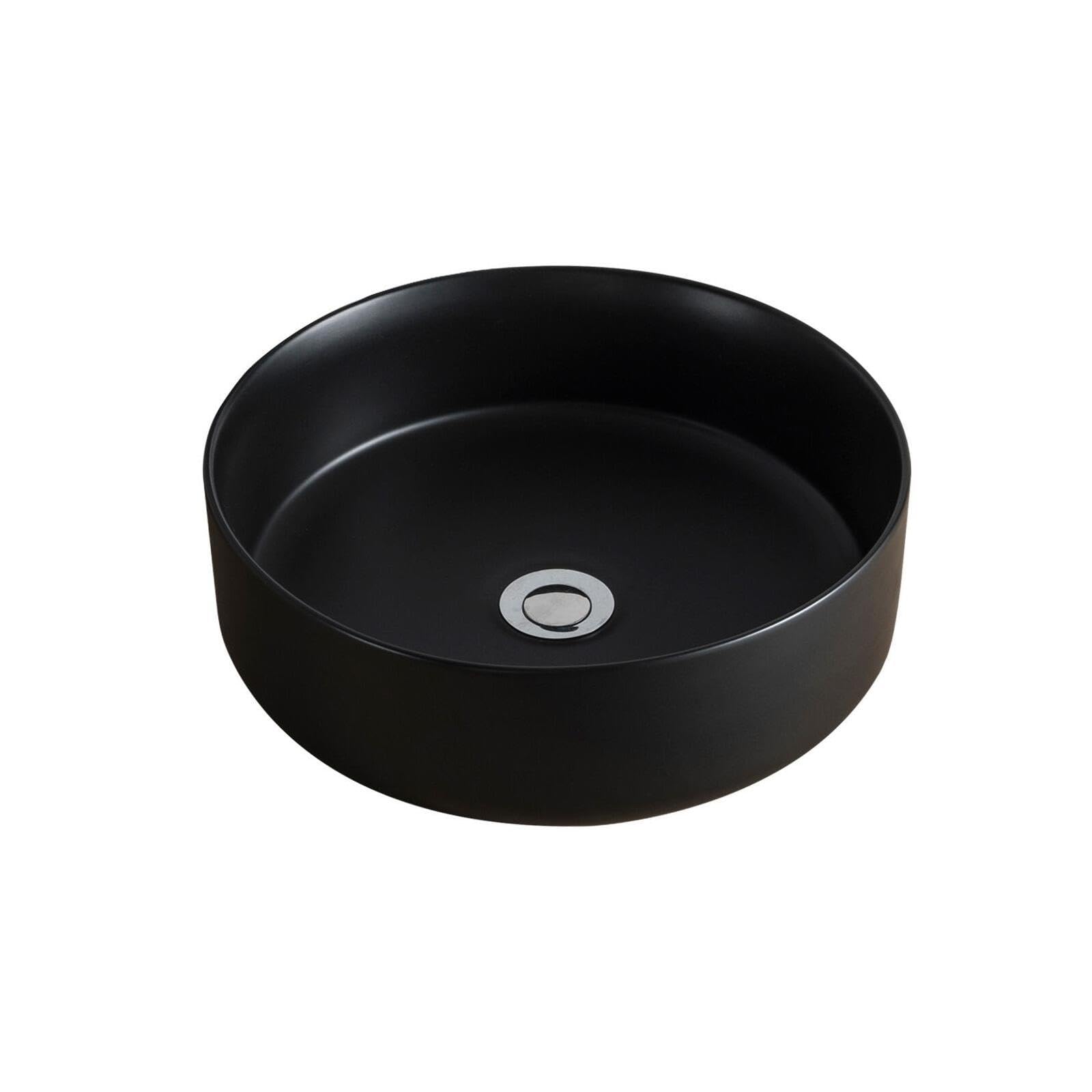 MOB-IN Ensemble Meuble sous Vasque d'angle Sorrento + Vasque Noire + Robinet