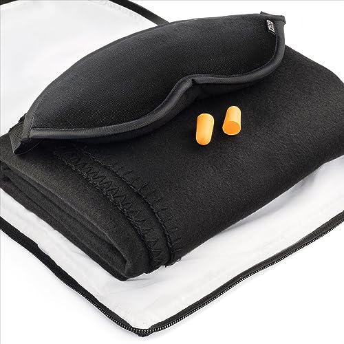 Lewis N. Clark B559T Ultimate Comfort Set + Portable Travel Kit For Airplane, Includes Inflatable Pillow + Zippered Carrying Case, Cozy Fleece Blanket, Eye Mask thumb #5