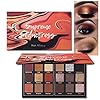 Prism Makeup Matte Eyeshadow Palette Pro 18 Colors Pigmented Shimmer Glitter Eye Shadow Palette, Long Lasting Waterproof Smokey Powder Cosmetics Halloween Makeup Kit (01# Seductress)