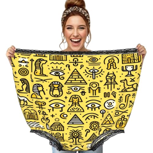 Culotte surdimensionnée Augenstern grand-mère aux motifs dorés de pharaons égyptiens