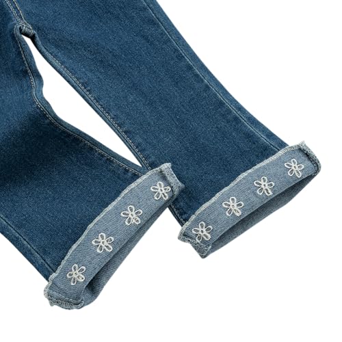 Kid Girls Ultra Soft Flare Jeans Toddler Little Girls Casual Skinny Stretch Denim Bootcut Pants4