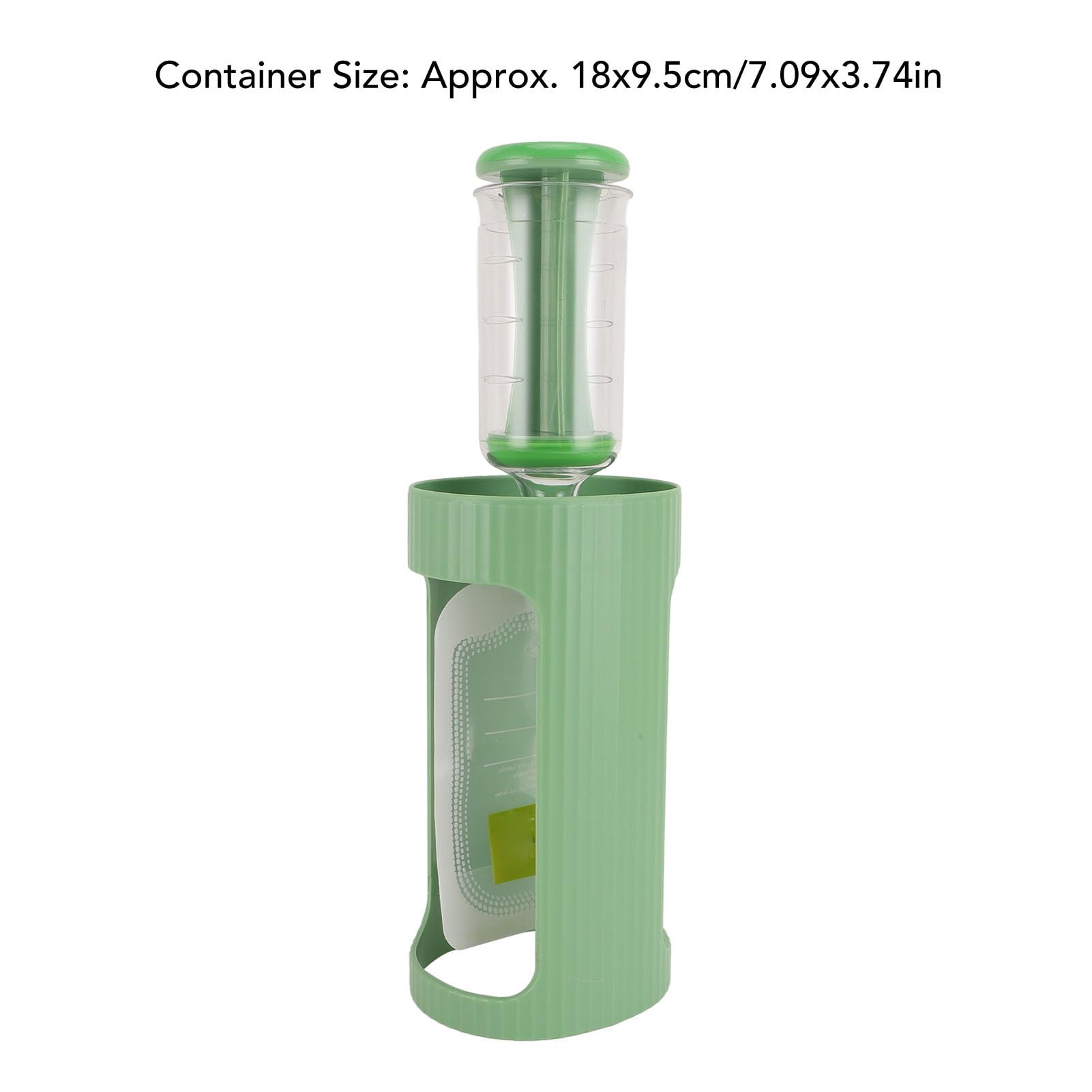 Station de Remplissage de Purée Fruits, étui en Plastique qualité Aliments pour Voyager pour Voyager (GREEN)