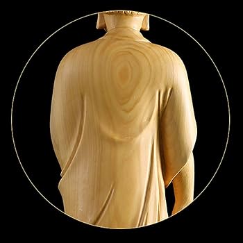 Amazon｜Suicazon [御金品] 手作り 仏像 ツゲの木彫り 阿弥陀三