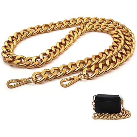 Riñonera de Moda Yichain con Cadena de Metal Grueso de 106 cm Cover