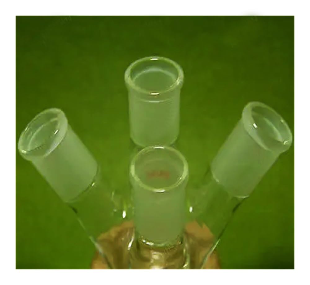 Ballon à fond rond 4 cols de 100 ml, joint 24/40, paroi épaisse, ballon en verrerie laboratoire Équipements de laboratoire