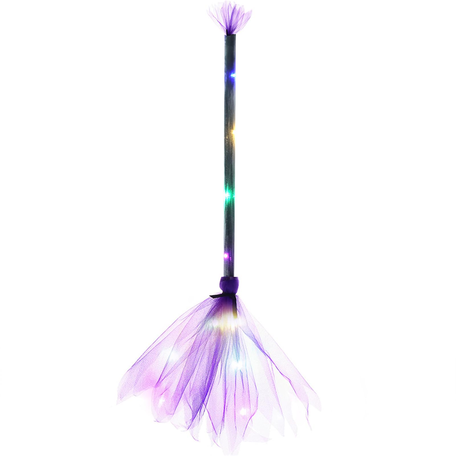 Glow in the Dark LED Broom Decoration - Halloween Festival Costume Cosplay Props