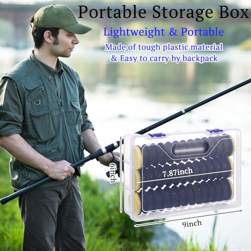 6 Pcs Fishing Leader Holder, Box, 72 Slot miniatura 2