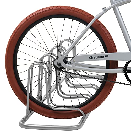 Image of Retrospec Stash Rack 2, 4 & 5 Bike Floor Stand Bicycle Storage Organizer for Mountain Bike, Road Bike, Weather Resistant Fine Powder Steel Coating Fits Wheels up to 3 inch | for Mountain Bike, Road Bike, Weather Resistant, Fits Wheels up to 3 inch