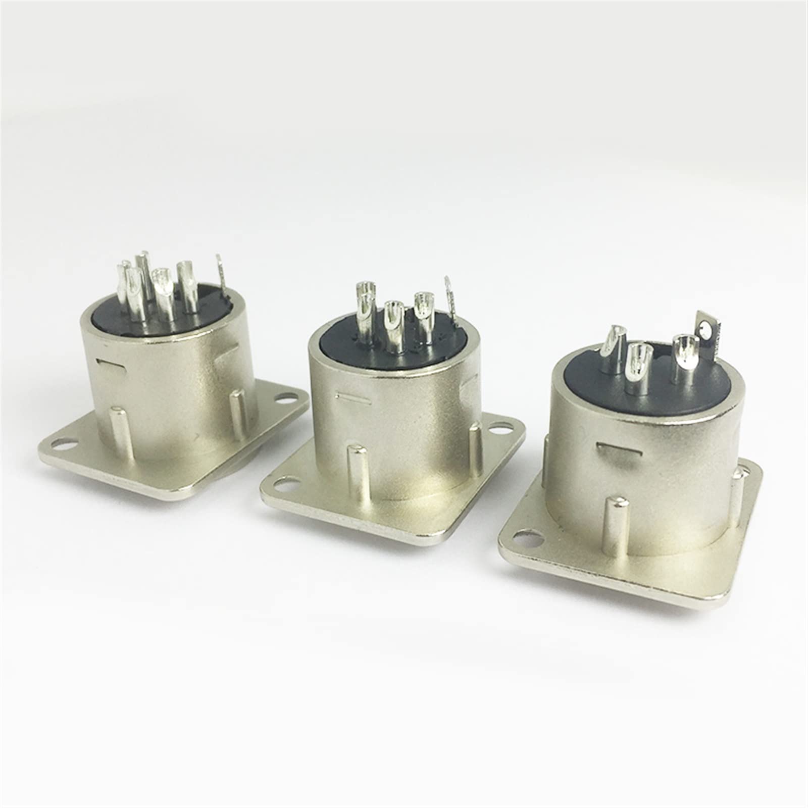 3/4/5 Pin XLR męski wtyk do montażu panelowego XLR podwozie mikrofon MIC kabel terminal XLR złącze kabla 10 szt. (kolor: C1037)