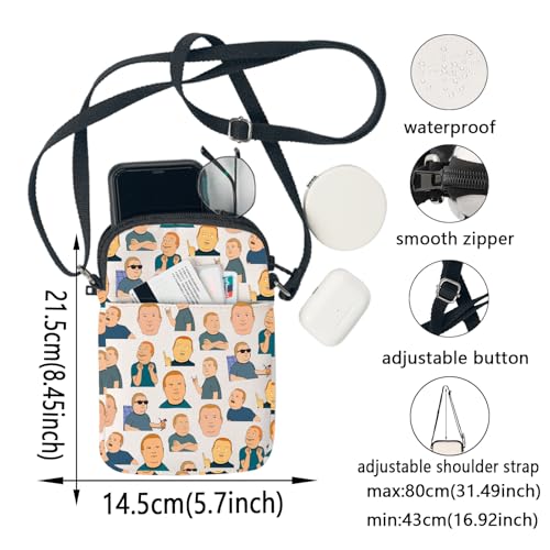 KEYCHIN Bobby Character Crossbody Bag Cartoon TV Show Fans Gifts King Hill Cartoon Shoulder Bag Bobby Character Merchandise2