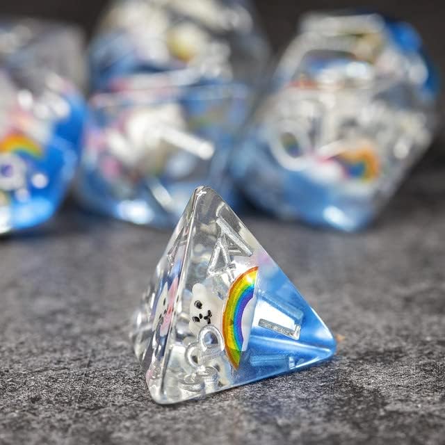 Miniatura 2 de Sage's Portal - Juego de dados de resina Animal Familiars DND, dados poliédricos para Dungeons and Dragons RPG, Pathfinder, Tabletop TTRPG (Oso de