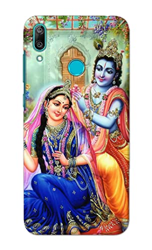 Image of PRINTFIDAA Printed Hard Back Cover Case for Huawei Y7 Prime 2019 | Huawei Y7 2019 Back Cover (Radha Krishna) -1803