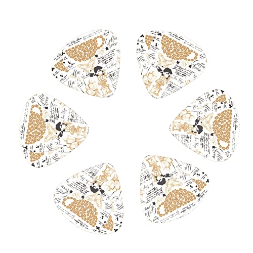 Lot de 12 médiators rétro pour guitare basse électrique, acoustique, cadeau avec boîte - Les Beatles, Paul McCartney, John Lennon, RIngo Starr, George Harrison Lot de 12 médiators rétro pour guitare basse électrique, acoustique, cadeau avec boîte – Image 3