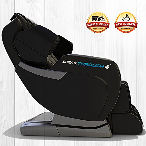 Medical Breakthrough 4 V2 Recliner Massage Chair | Full Body Shiatsu Heated Massage Chair | Zero Gravity Electric Recliner | Foot Rollers, Calf, Arms, Shoulder, Neck & Back Massager - (Black) #TOP6