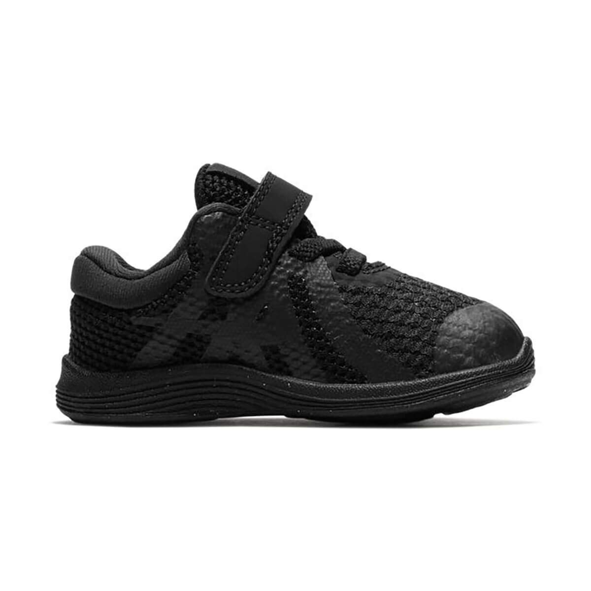 NIKE Boy's Revolution 4 (TDV) Shoe, Black/Black, 8C Regular US Toddler