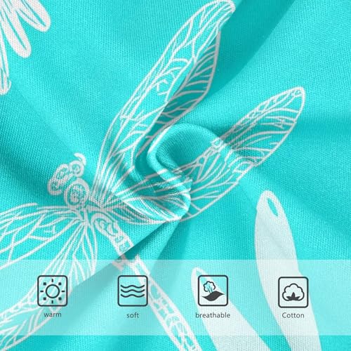 White Dragonflies Daisies Blue Girls Underwear Toddler 2t Cotton Panties Little Girl Personalized Kids Undies Briefs3