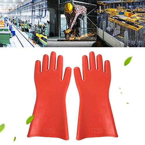 Gants de Travail résistant à l'usure Gants d'isolation Anti-électriques du Travail de sécurité prévention de fuites Gants en Caoutchouc Gant électricien Isolant