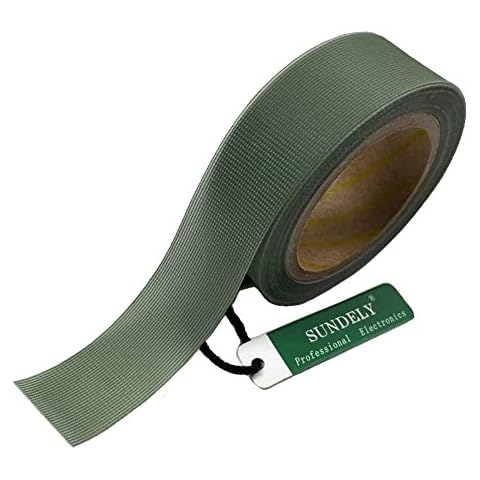 SUNDELY® Iron on Hot Melt Seam Sealing Repair Adhesive Fusible Tape Roll 3 Layer for Waterproof Fabrics Sportswear Ski Snow Gear Raincoat Outdoor Jacket Pants (0.8" X 16' / 20mm X 5m, Army Green) Cover