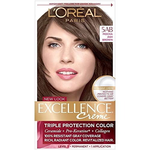 Image of L'Oreal Excellence Creme, 5AB Mocha Ash Brown 1 ea