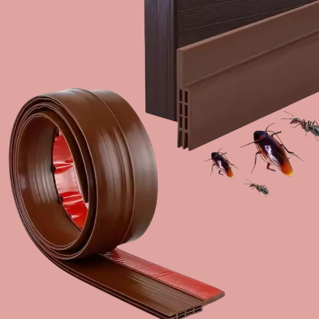 Door Gap Seal Strip Draft Stopper Soundproof Dust and Bug Blocker | Strong Adhesive Door Bottom Seal Strip Noise and Cold Air Blocker-image-48