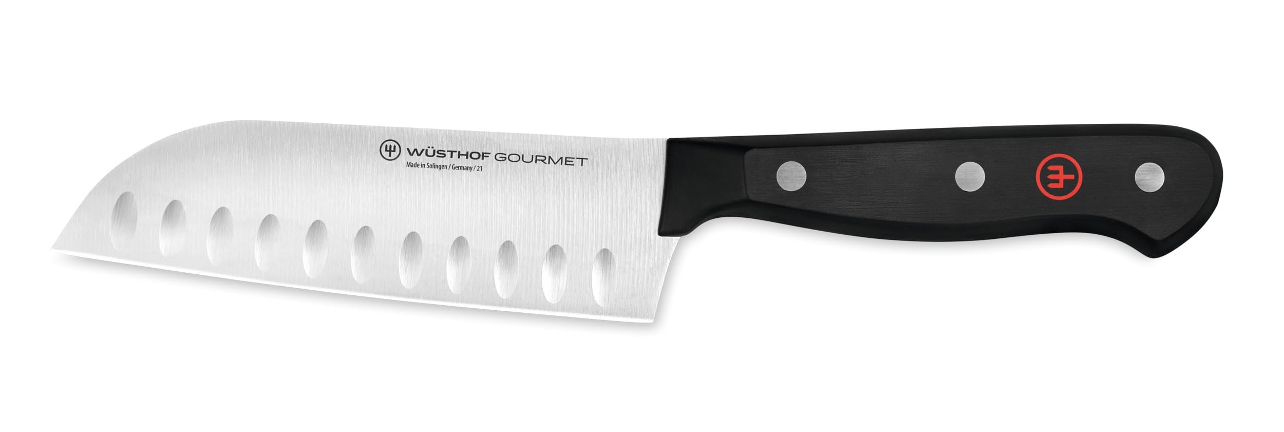 Wusthof Gourmet Hollow Edge Santoku, 5 Inch