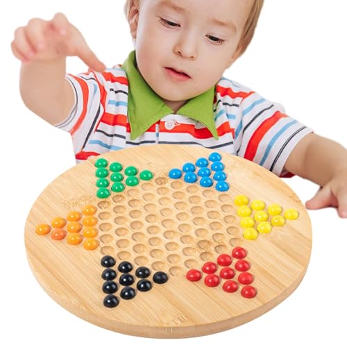 Conjunto de mesa de senhoras chinesas, placa de senhora de madeira hexagonal, conjunto de senhoras com contas de vidro hexagonais | conjunto de mesa para senhoras jogos de mesa para amigos família