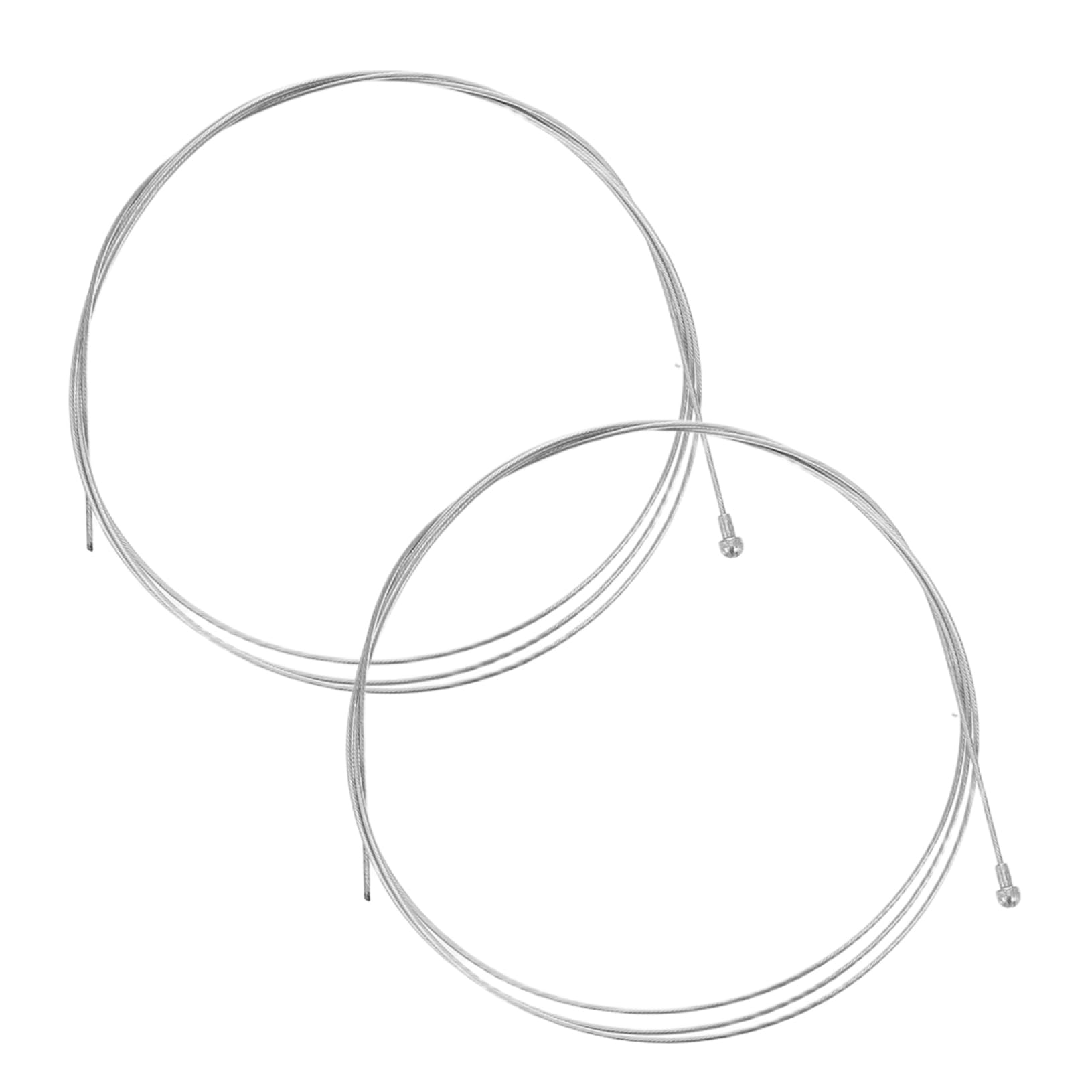 Mikikit 2pcs Stainless Steel Bike Brake Cable Replaceable Inner Wire for Mountain and Road Bicycle Enhanced Transmission Efficiency Weather Resistant Design for Smooth Operation