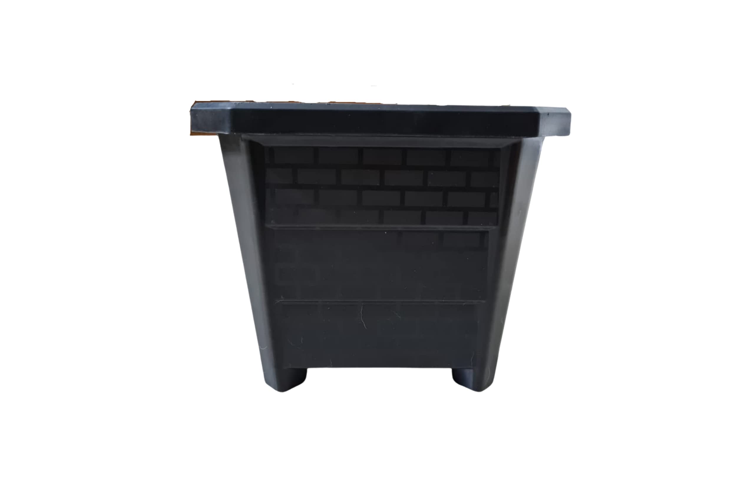 Naturally Green Square UV Treated,Heavy Duty Plastic Black Planter/Gamla/Pot for Your Garden in Size (10, 10") Pack of 10 (B098G799WW) Amazon Price History, Amazon Price Tracker
