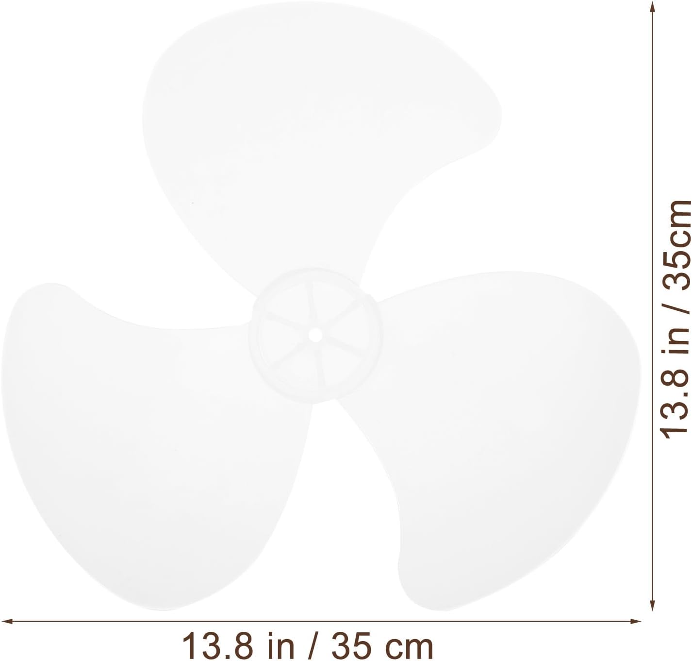 BESTOYARD Fan Blades Replacement for 16 Inch Pedestal - 3 Leaves Transparent Plastic Blades for Electric Fans - Easy to Install and Clean