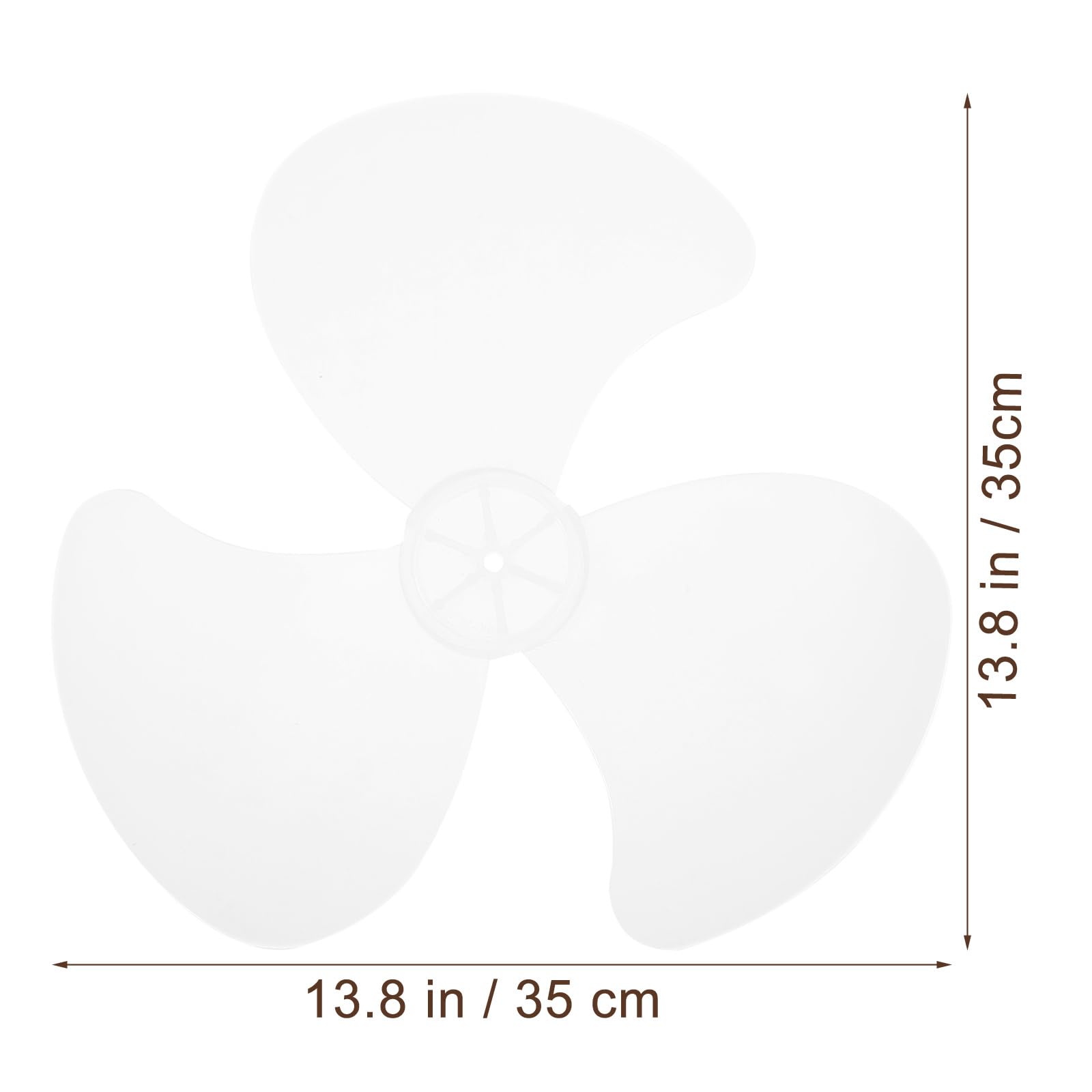 Lame de ventilateur en plastique domestique de 16 pouces, cinq feuilles avec couvercle d'écrou pour socle, support de Table Transparent, accessoires généraux  13