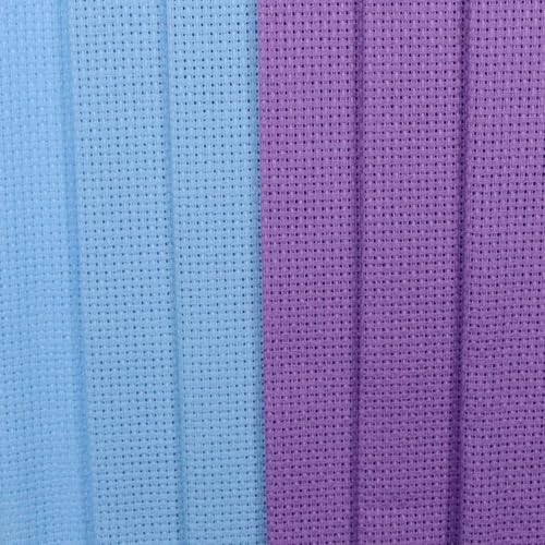 Image of KCS 4 /6 pc of 12 inch x 18 inch 30cmx45cm 16CT Counted Cotton Aida Cloth Cross Stitch Fabric (Lavender+Light Blue, 6 pc)
