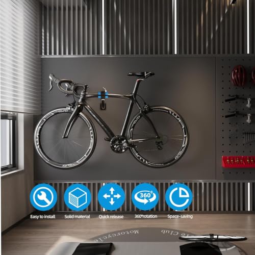 Image of Urban Deco Bike Repair Stand Bench Mount Bike Stand Wall Mounted Bike Work Stand Bicycles Maintenance Rack Bike Clamp for Road Mountain Bike,Road Bike (13.6 inch Curved)