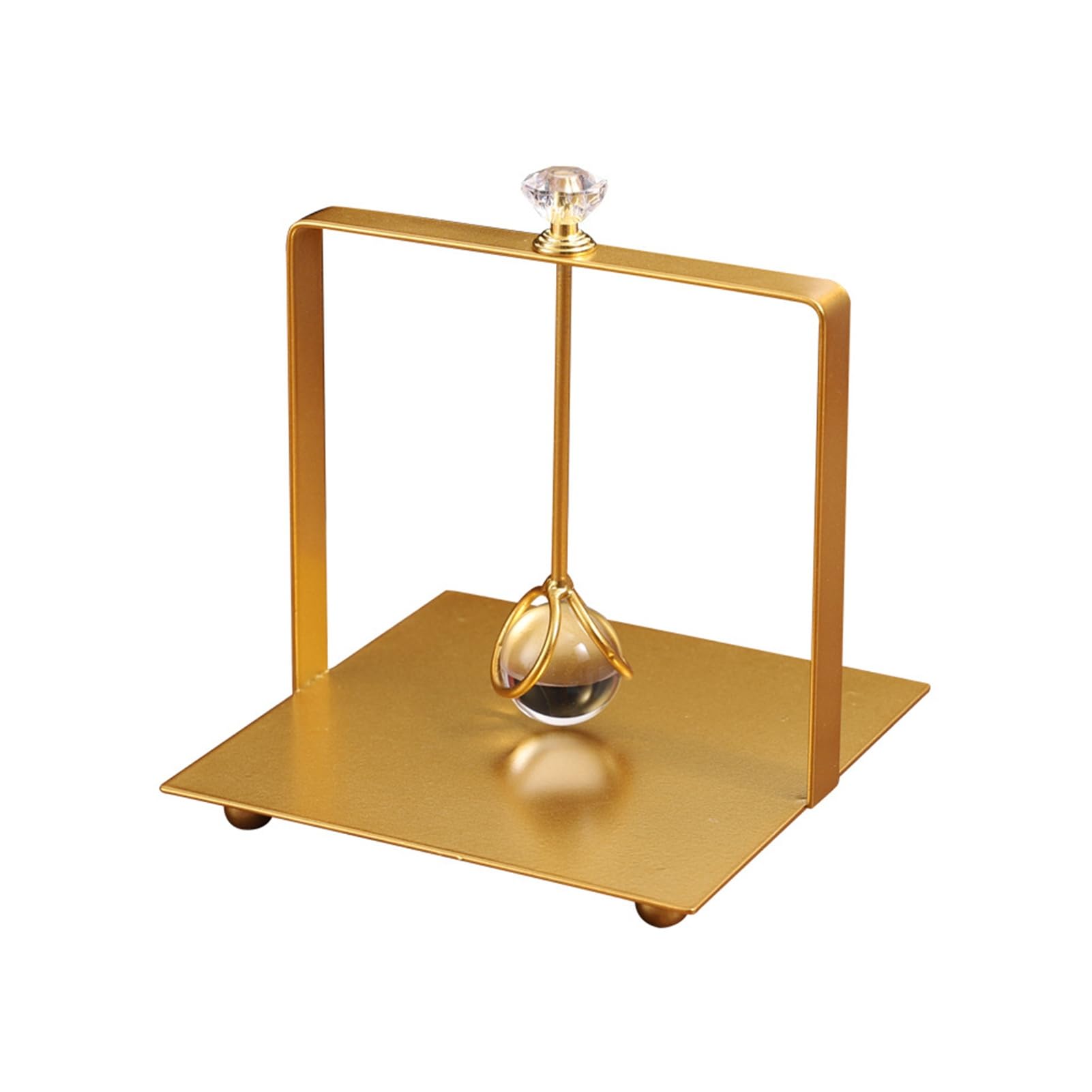 Square Napkin Holder,with Weighted Arm,Durable Iron Frame Windproof Dispenser,Stable Cocktail Napkin Holders for Home And