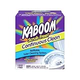 Kaboom Scrub Free! Continuous Clean Refillable Toilet Cleaning System, 1 Device with 1 Pouch