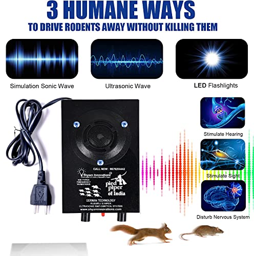 Image of SHYAM INNOVATIONS Ultrasonic Rat & Rodent Pest Repellent To Provide You Healthy Surrounding From Rats & Rodents Easy & Safe For Home, Office, Kitchen (Area Cov:2000 Sq. Feet)