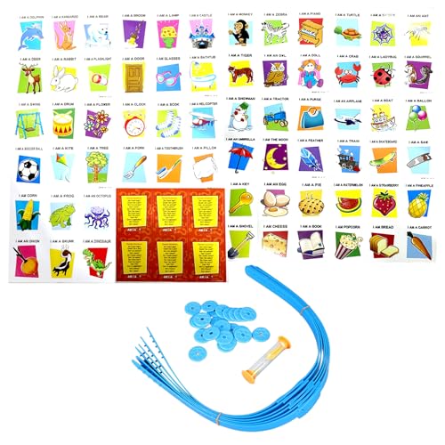 Bonbela ¿Qué soy yo? Aprender inglés para juegos de mesa preguntas rápidas imagen adivinar juegos familiares para