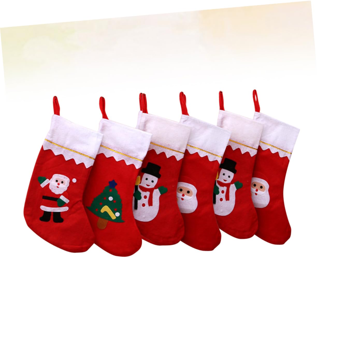 Ciieeo 18 Stk weihnachtsgeschenktüte Weihnachtsbonbonstrumpf Sockentasche Weihnachtssocken weihnachtsüberraschung Weihnachtssüßigkeitsstrümpfe Weihnachtsbaum Kamin