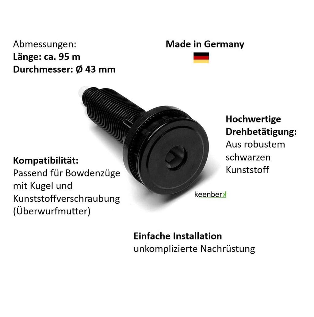 Set excentrique pour éviers de cuisine : embout pivotant Exenter et bouton pivotant – Pièces de rechange premium fabriquées en Allemagne