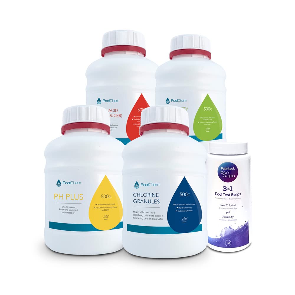 PoolChem Basic Chlorine Starter Kit, Spa's, Pools & Inflatable Spas