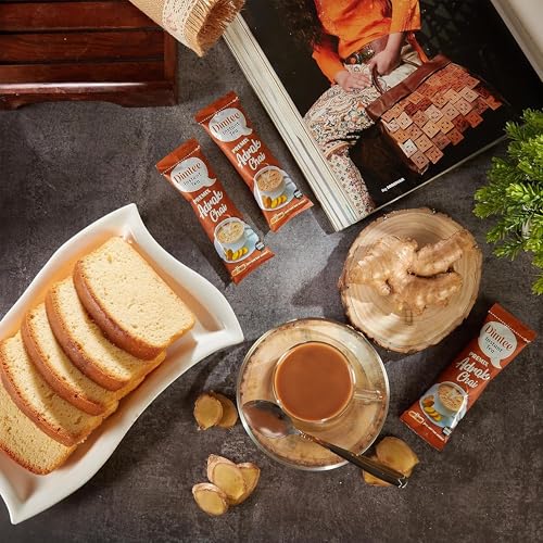 Image of Chaizup Dimtee 1 Min Instant Adrak Premix Tea - 36 Sachets | Adrak Flavours | 36 Servings | 450g