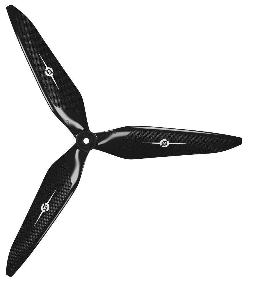Master Airscrew 3X Power Series 11x10 3-Blade Propeller - Black - Normal/Tractor/CCW - Cinelifter, Heavylifter, X Class, Beast Class, Giant Drone Racing