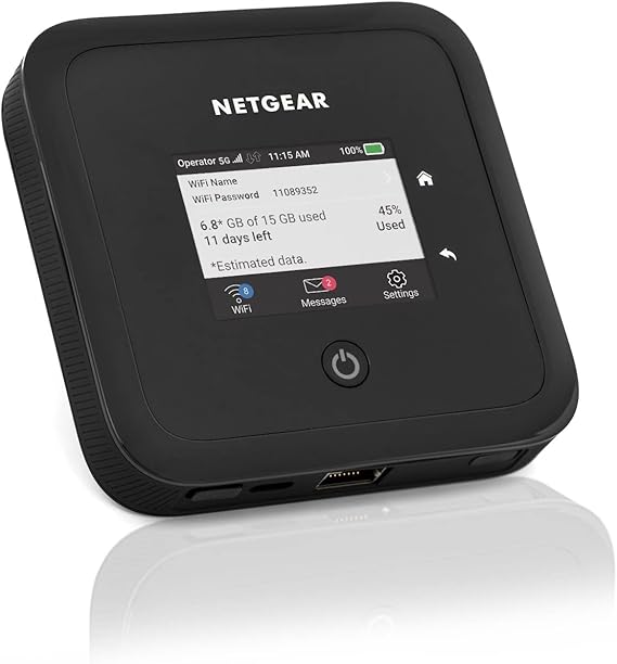NETGEAR Nighthawk 5G Router mit SIM-Karte & WiFi 6 | M5 WLAN LTE Router 5G Mobil | bis 4 GBit/s ...