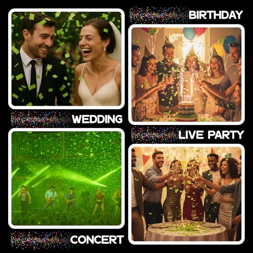 Image of Ultimate Confetti - Rectangular Light Green Tissue Paper Confetti - 20 lb